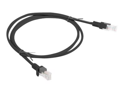 Lanberg - Patch cable - CAT 6 - RJ-45 - male - RJ-45 - male - 1 m - Black - RAL 9004
