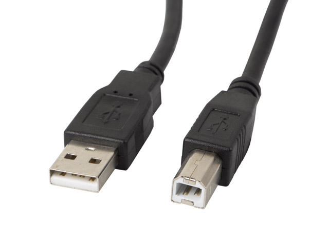 Lanberg - USB Type-A to USB Type-B 2.0 Cable, 1.8 m - CA-USBA-11CC-0018-BK - USB Type-A to USB Type-B