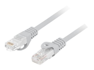 Lanberg - Patchcord Cat.6 UTP LSZH CU - PCU6-10CU-0100-S - 1 m - Grey