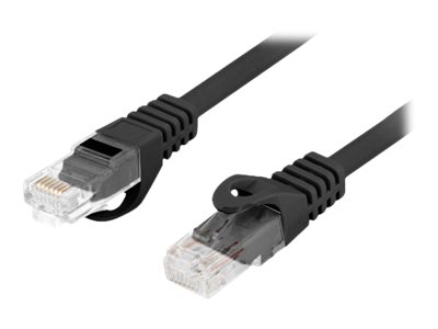 Lanberg - Patch cable - CAT 6 - RJ-45 - male - RJ-45 - male - RJ-45 - Black