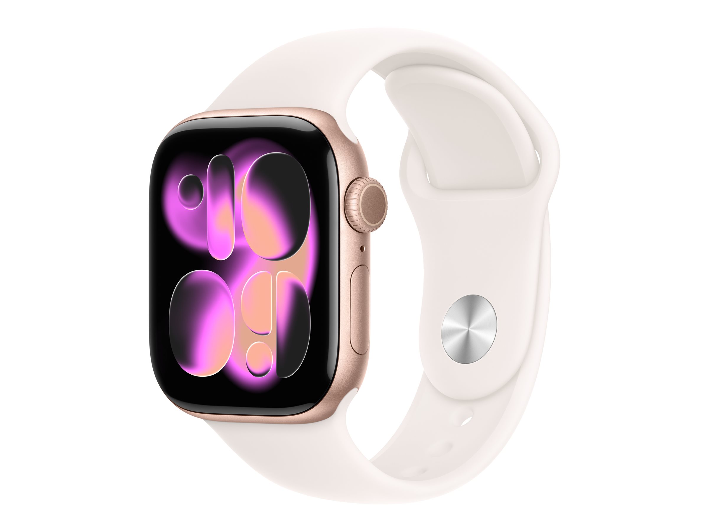 Apple Watch Series 11 GPS + Cellular 42mm Rose Gold Aluminium Case with Light Blush Sport Band - M/L - Apple