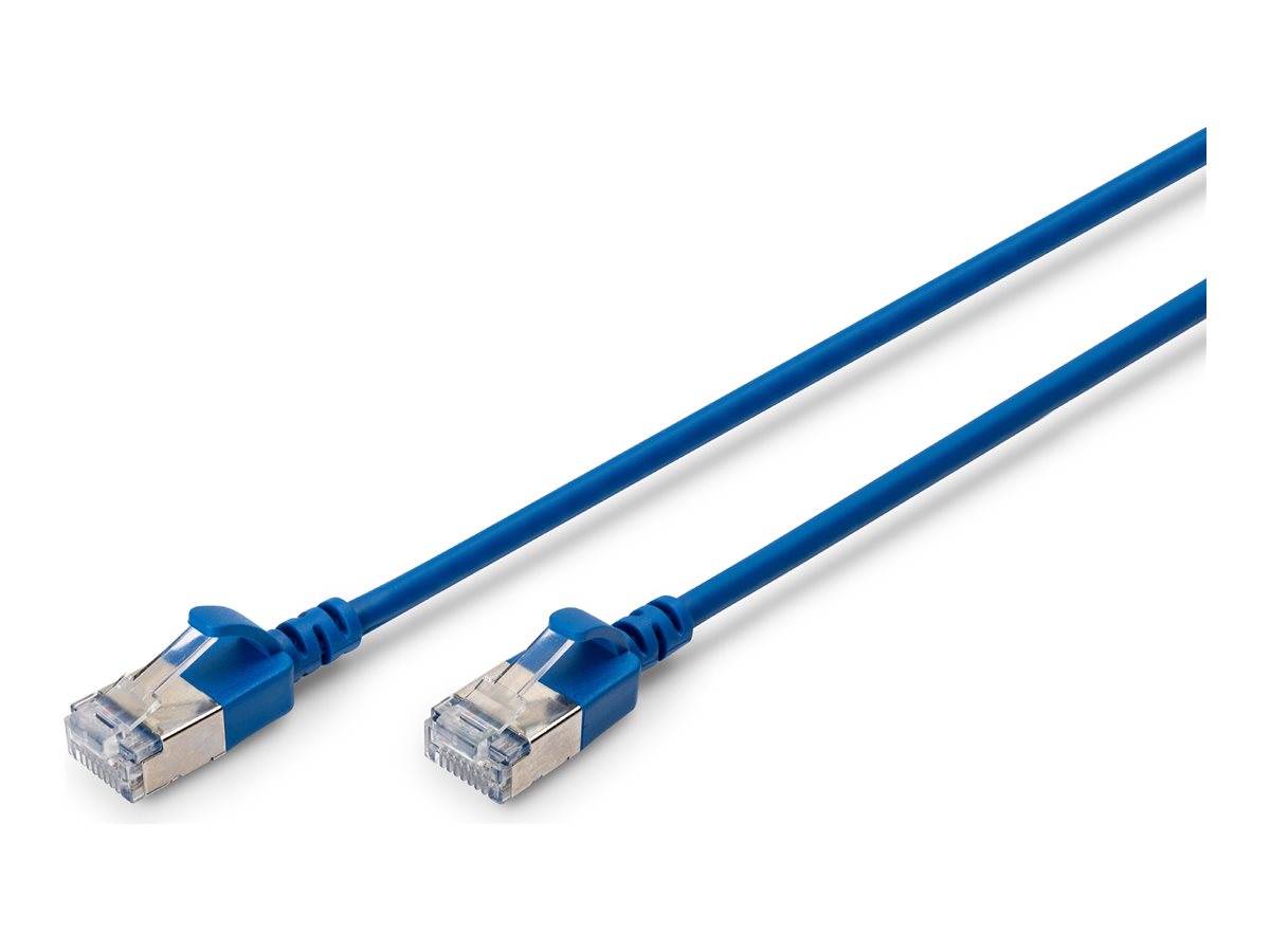 Digitus CAT 6A F-FTP Slim Patch Cable, 0.5 m - DK-1632-A-005S-B - Blue