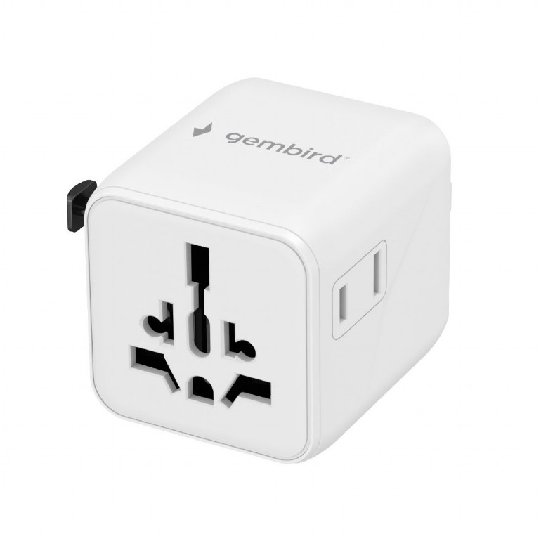 Gembird Universal travel power adapter - TPA-INT-01-W - Travel adapter