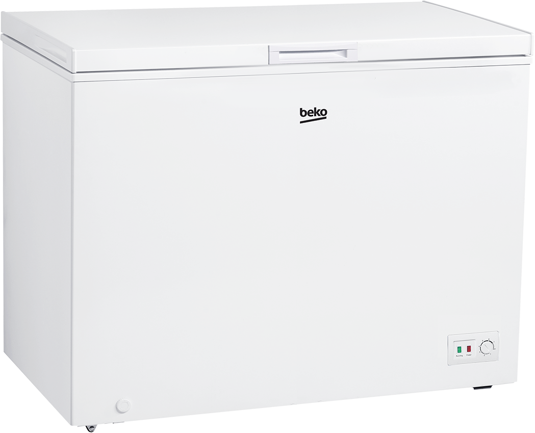 BEKO Freezer - CF316EWN - Energy efficiency class E - Chest - Free standing - Height 84.5 cm - Total net capacity 308 L - White