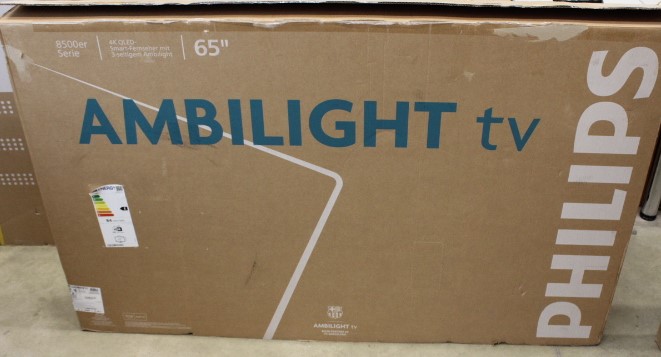 SALE OUT. Philips 65PUS8510/12 65" (164cm) QLED 4K Ambilight TV - SALE OUT. Philips 65PUS8510/12 - 65 - Smart TV - TITAN OS - UHD - Black - REFURBISHED, SCRATCHES LEGS AND REMOVE CONTOL