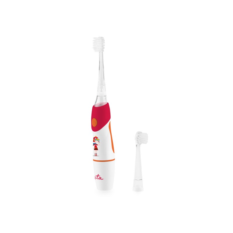 ETA Toothbrush - Sonetic ETA071090030 - Battery operated - For kids - Number of brush heads included 2 - Number of teeth brushing modes 1 - Red/White