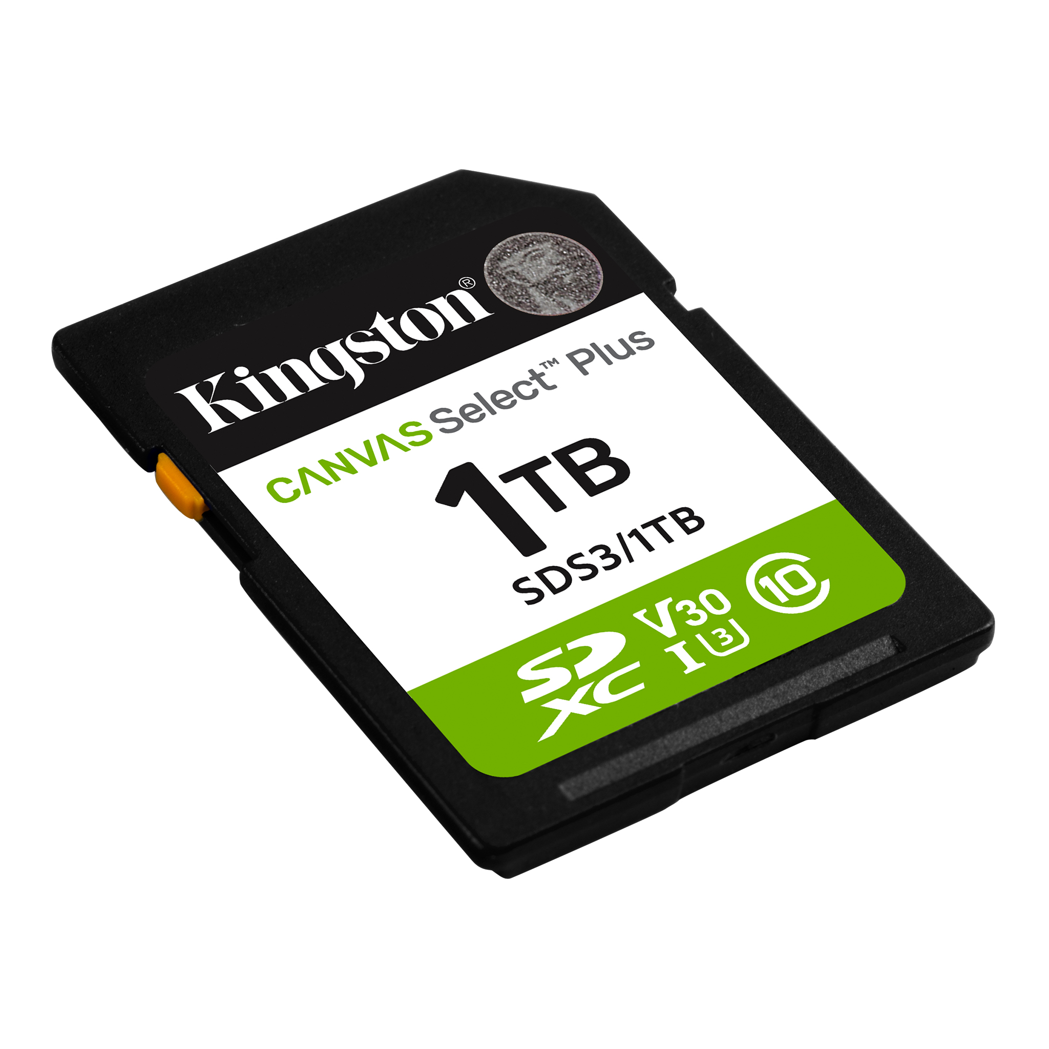 Kingston Canvas Select Plus - 1000 GB - SD - Flash memory class Class 10, UHS-I, U1/U3, Video Class 10/30