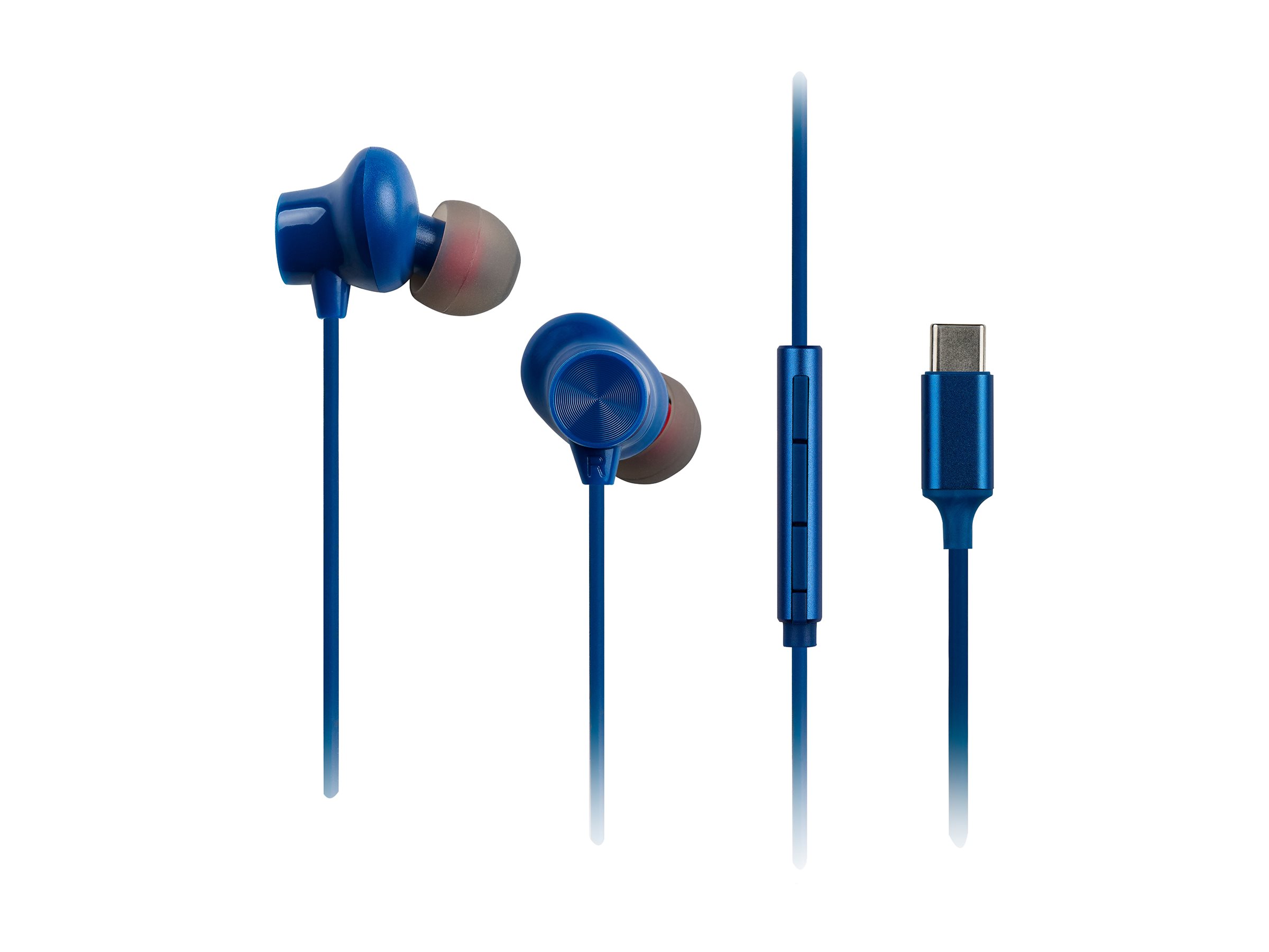 Panasonic Earphones - RP-TCM225DEA - Wired - In-Ear - Microphone - Blue