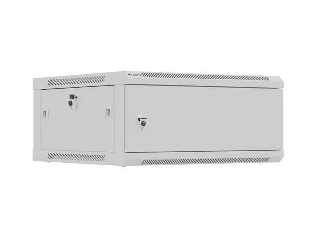 Lanberg Wall mounted installation cabinet 19" 4U 600X600 - WF01-6604-00S - Grey