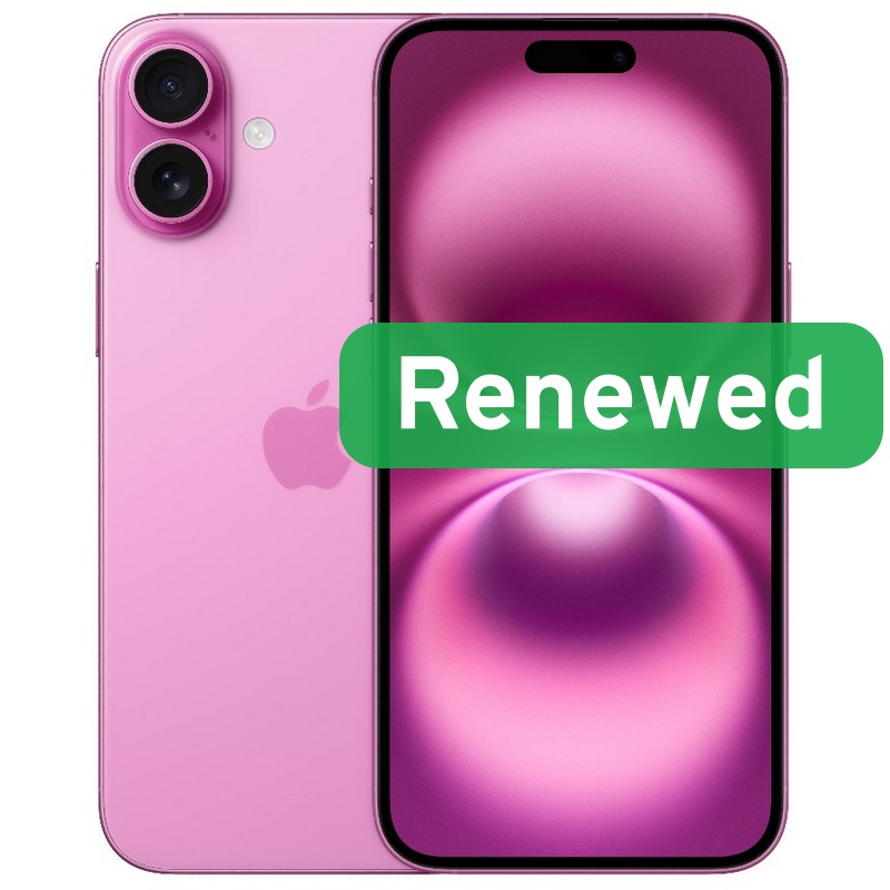 Apple Renewed Grade A++ - Apple iPhone 16 Plus - Pink - 6.7 " - OLED - 128 GB - 5G - iOS