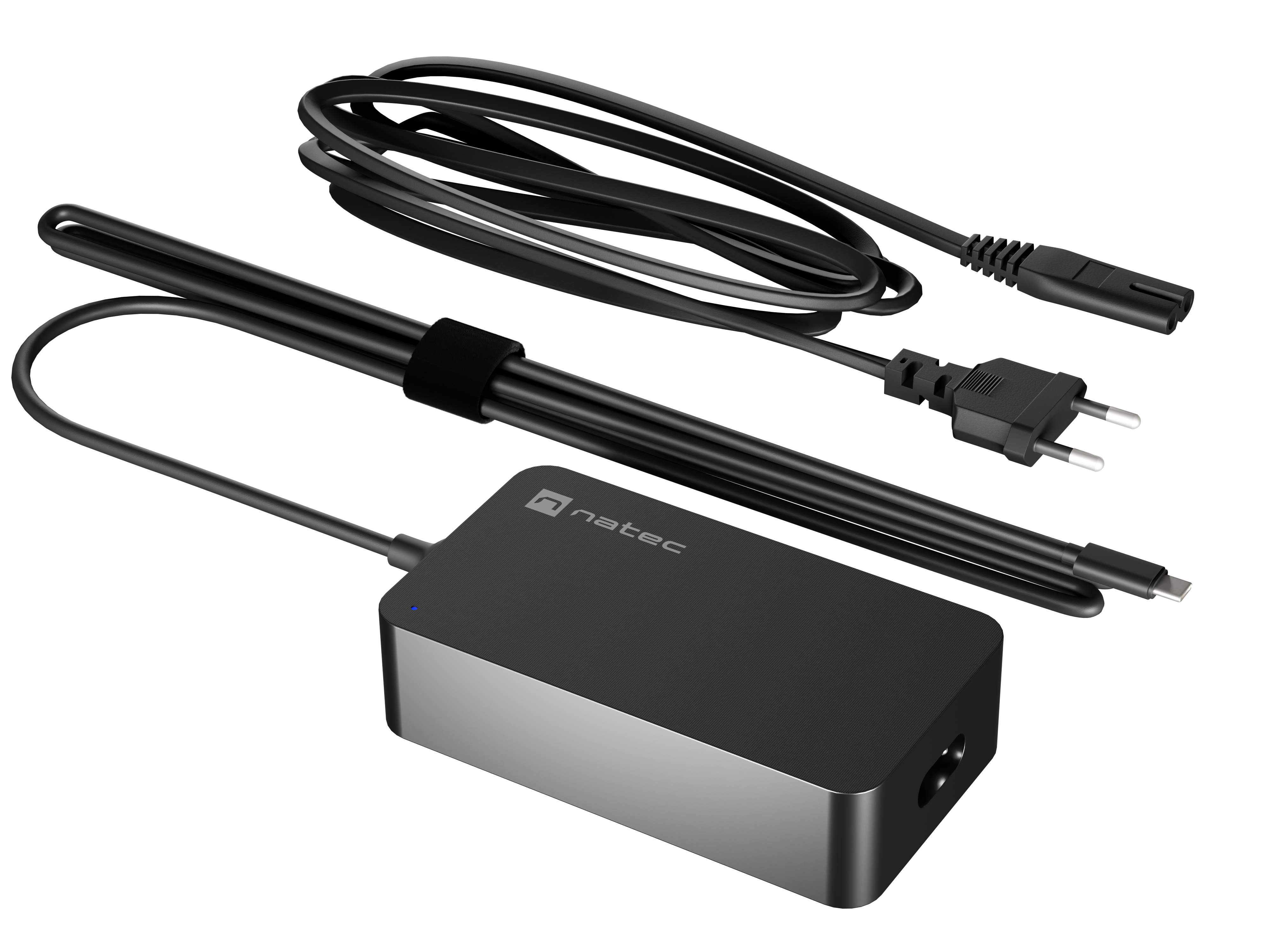 Natec Laptop Charger Gan USB-C 65W for Laptops, Tablets, Phones - NZU-2361