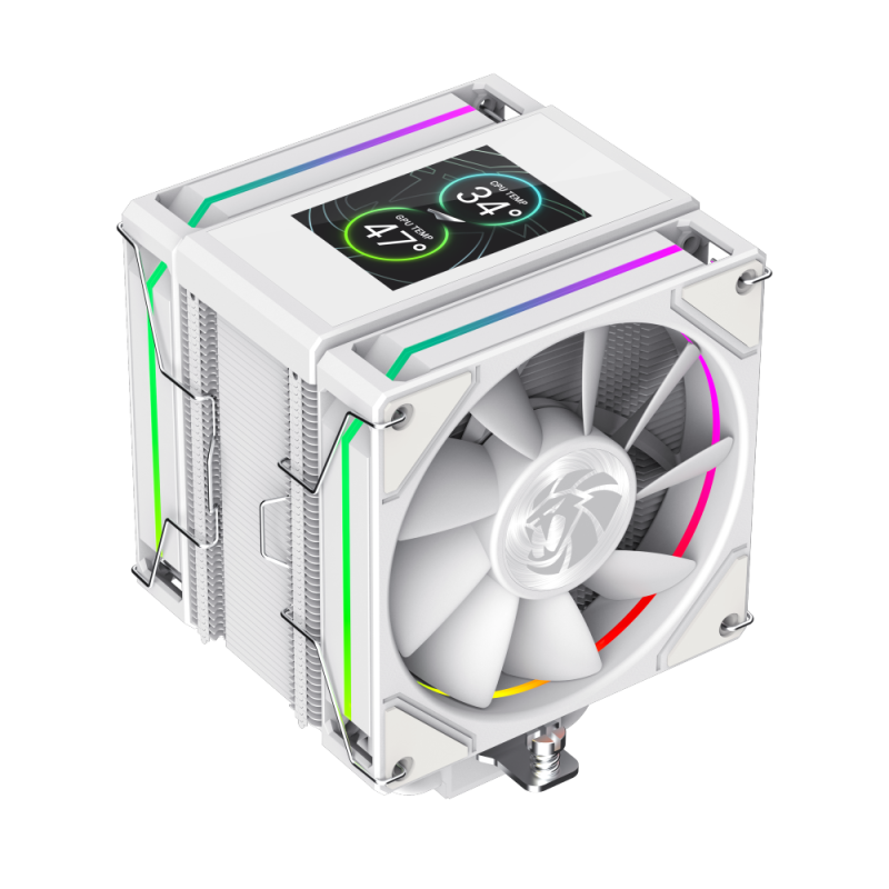 Gamemax CPU Air Cooler - SIGMA 620 LCD WH - White