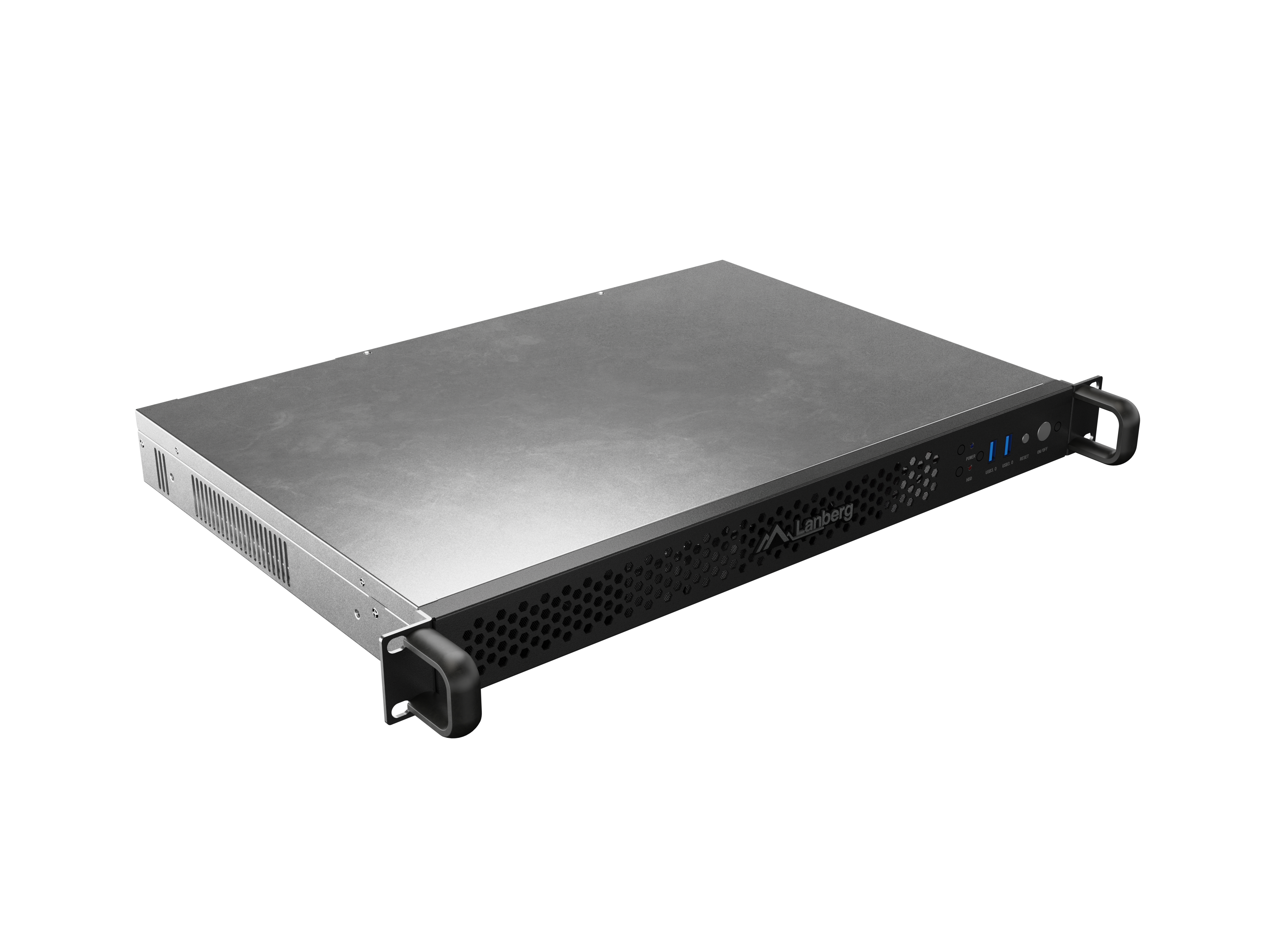 Lanberg Rackmount server chassis ITX 300/10 19"/1U - SC01-3001-10B - Black