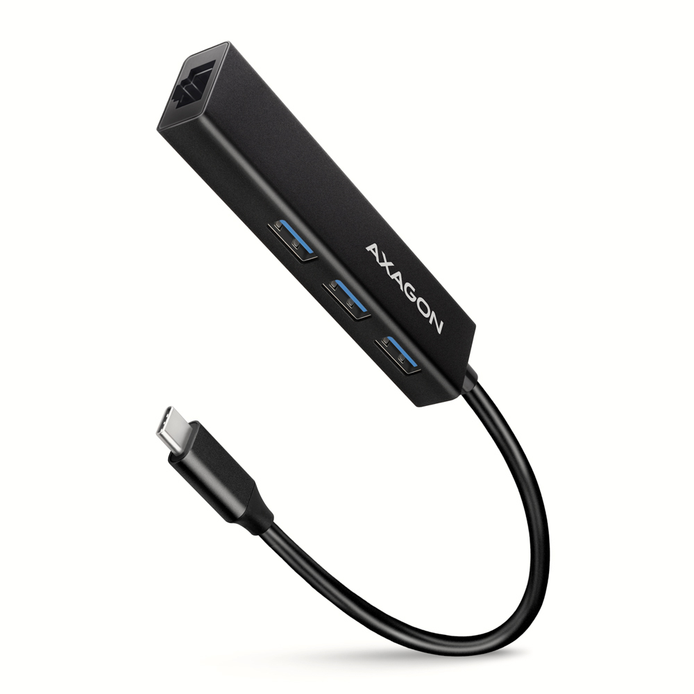 AXAGON SuperSpeed USB-C hub with gigabit LAN - HMC-GL3A