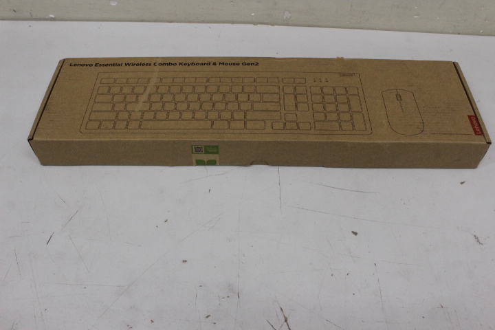 SALE OUT. Lenovo Essential Wireless Combo Keyboard & Mouse Gen2 Black-Lithuanian - Lenovo Essential Wireless Combo Keyboard & Mouse Gen2 - Keyboard and Mouse Set - Wireless - Mouse included - Lithuanian - Black - DAMAGED SEAL