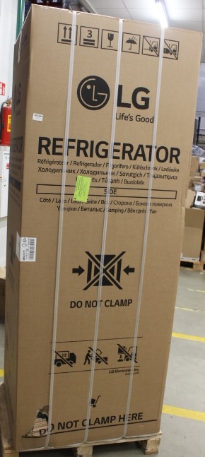 SALE OUT. LG GBBSJ10EPY Refrigerator, E, Free-standing, Combi, Height 1.86 m, Net fridge 220 L, Net freezer 113 L, Silver - SALE OUT. LG Refrigerator - GBBSJ10EPY - Energy efficiency class E - Free standing - Combi - Height 186 cm - No Frost system - Frid