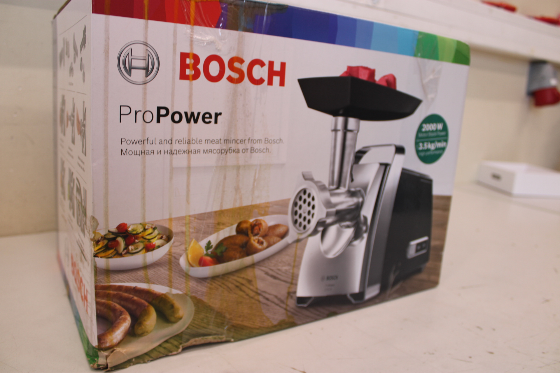 SALE OUT. Bosch Meat Grinder - MFW67440 ProPower - Black - 2000 W - Number of speeds 1 - Throughput (kg/min) 3.5 - DAMAGED PACKAGING