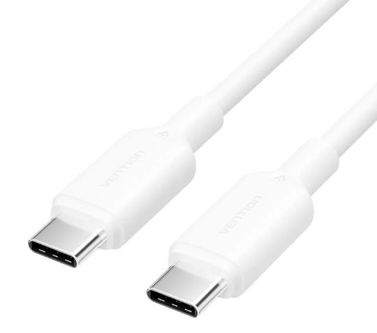 CABLE USB-C TO USB-C/1M WHITE TRCWF VENTION