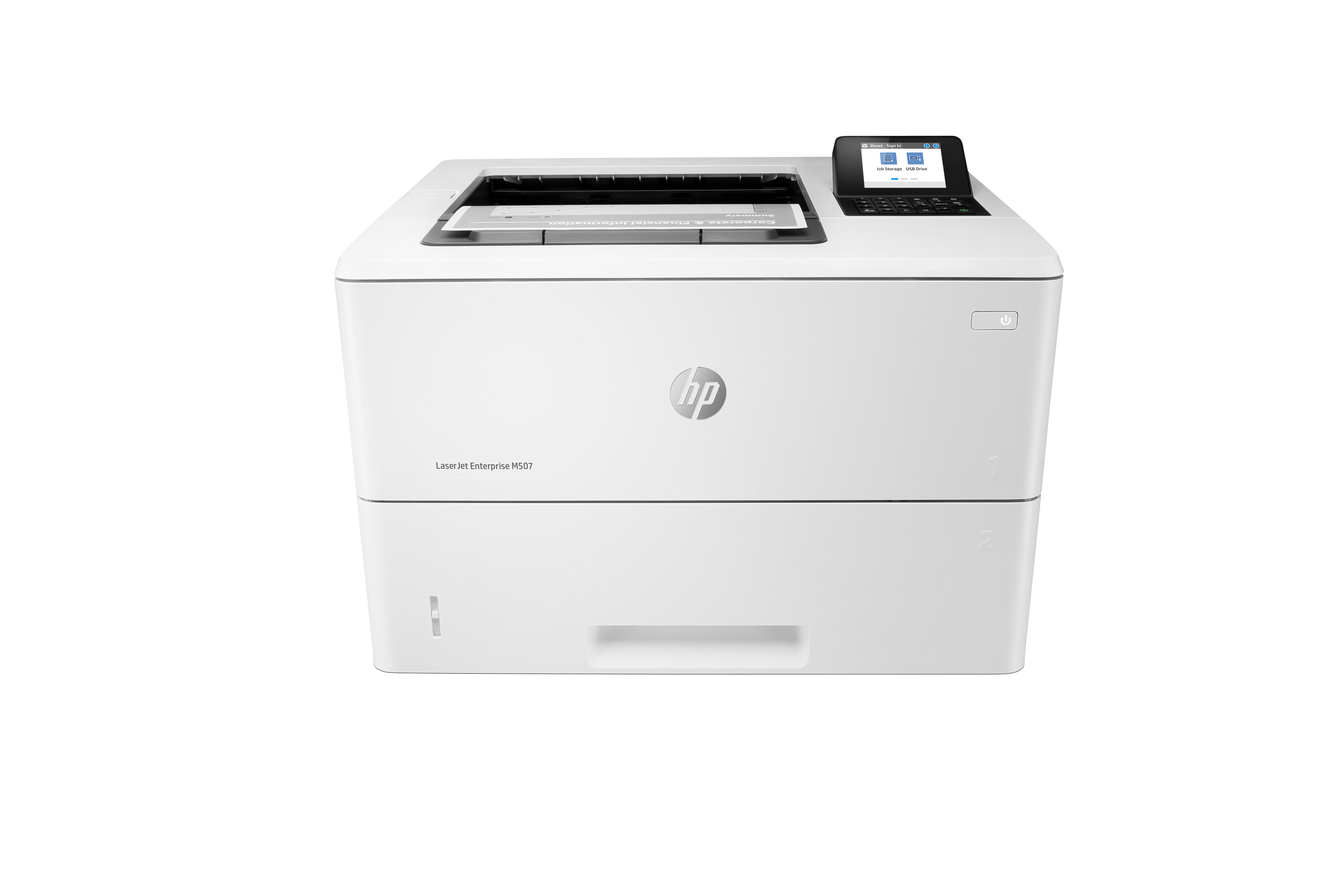 HP LaserJet Enterprise M507dn Printer - A4 Mono Laser, Print, Automatic Document Feeder, Auto-Duplex, LAN, 43ppm, 2000-7500 pages per month (replaces M506dn)