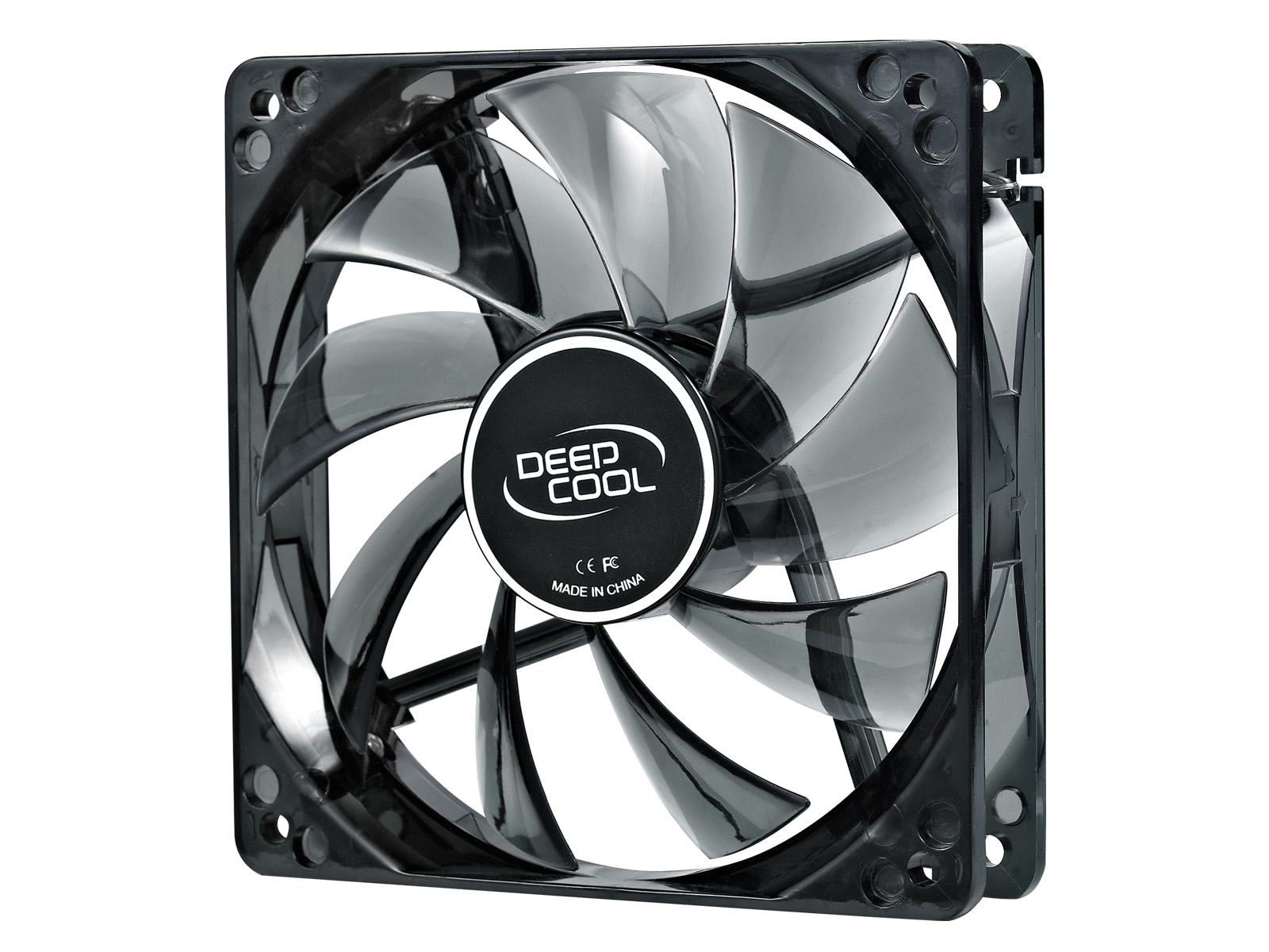 120 mm case ventilation fan,  "Wind Blade 120", transparent, hydro bearing,4 LED's - Deepcool