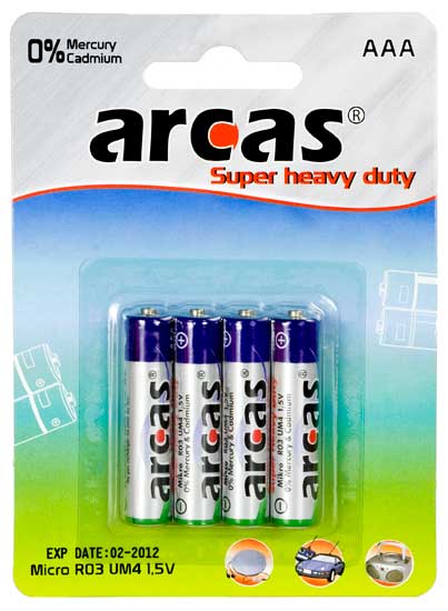 Arcas - AAA/R03 - Super Heavy Duty - 4 pc(s)