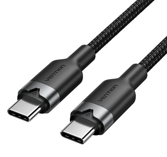 CABLE USB-C TO USB-C/1M BLACK TRDBF VENTION