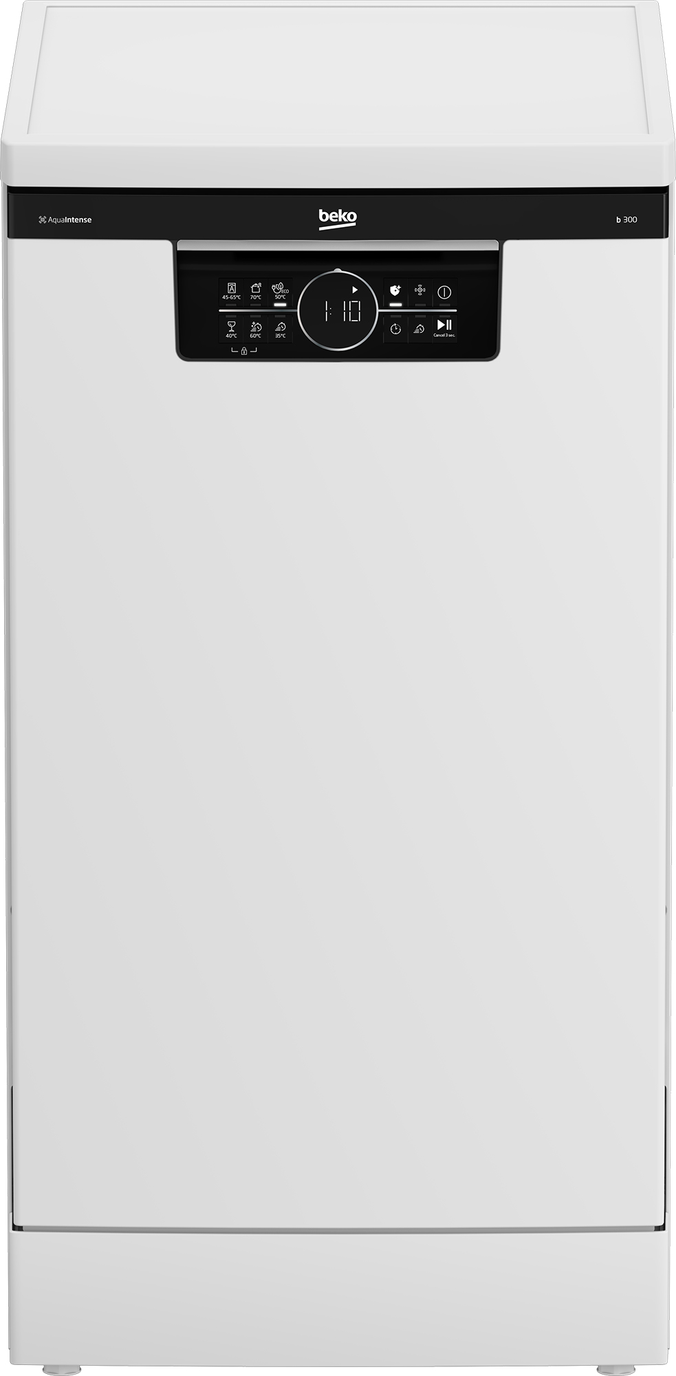 BEKO Free standing Dishwasher BDFS26120WQ, Energy class E,  Width 45 cm, 6 programs, Inverter motor, Third drawer, White