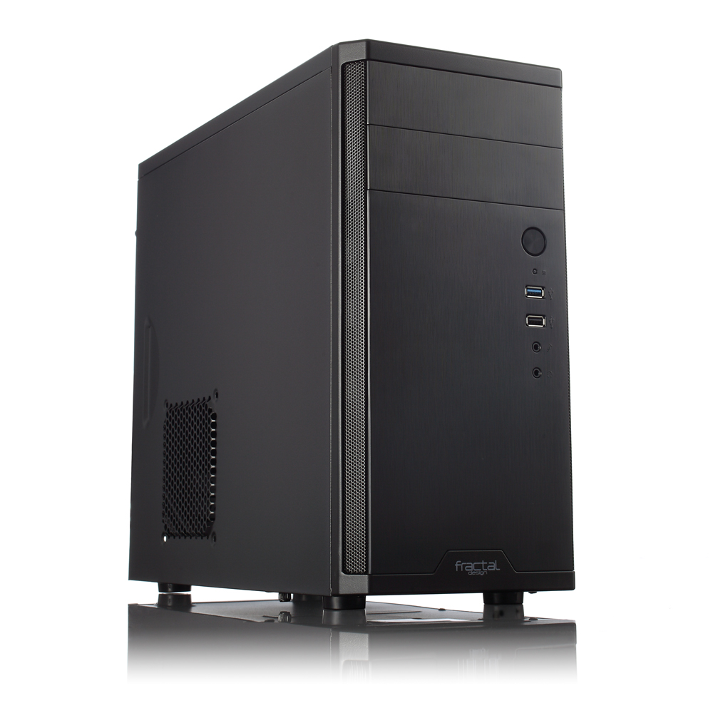 Fractal Design - CORE 1100 - Black - Micro ATX - ATX PSUs, up to 185mm if a typical-length optical drive is mounted
