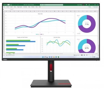 LENOVO THINKVISION T32H-30/ 31.5" QHD (2560X1440) IPS DISPLAY/ ANTI-GLARE/ 16:9/ 60HZ/ HDMI/ DP/ RJ-45/ UCB-C (90W)/ 3Y