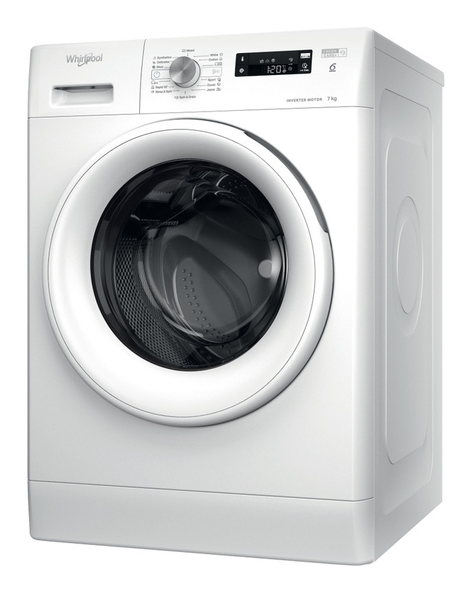 WHIRLPOOL Washing machine FFS 7469 W EE, 7 kg, 1400 rpm, Energy class A, Depth 57.5 cm