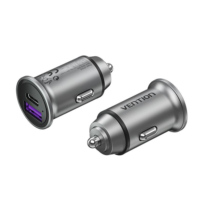 MOBILE CHARGER CAR 30W USB/2P GRAY FFFH0 VENTION