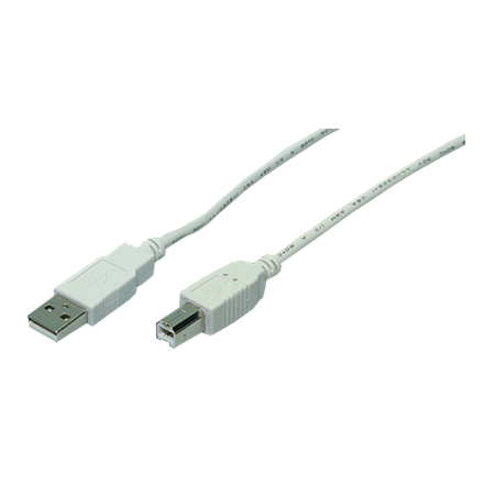 Logilink - USB 2.0 A to USB 2.0 B Cable - USB A male - USB B male