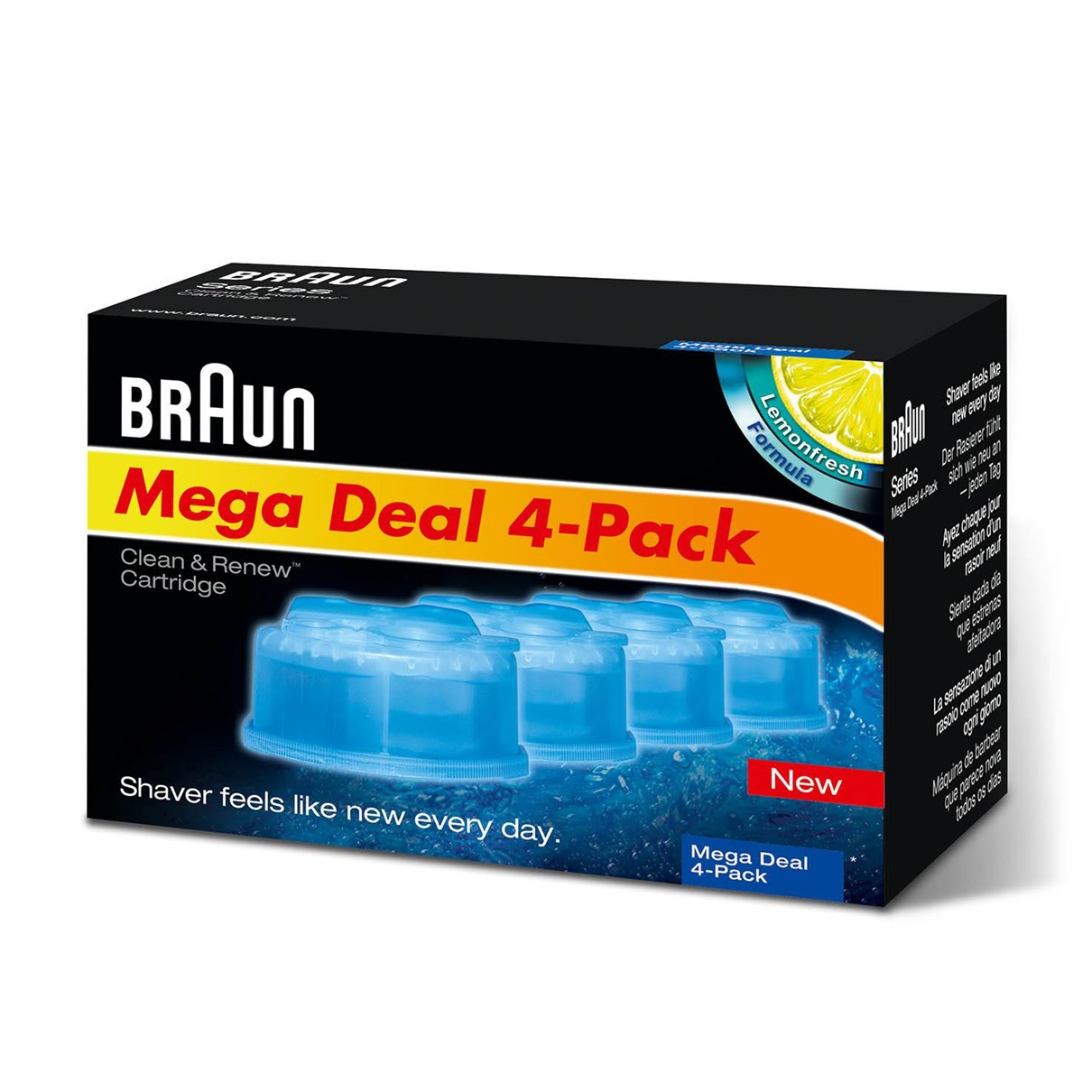 Braun - Refills 4 Pack - Clean and Renew CCR4 3+1