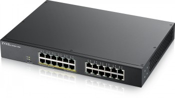 ZYXEL GS1900-24, 24-PORT GBE L2, 12 PORT POE SMART SWITCH, RACKMOUNT, 130 WATT
