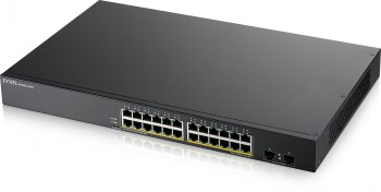 ZYXEL GS1900-24HP V2, 24-PORT GBE L2 POE SMART SWITCH, RACKMOUNT, 170 WATT