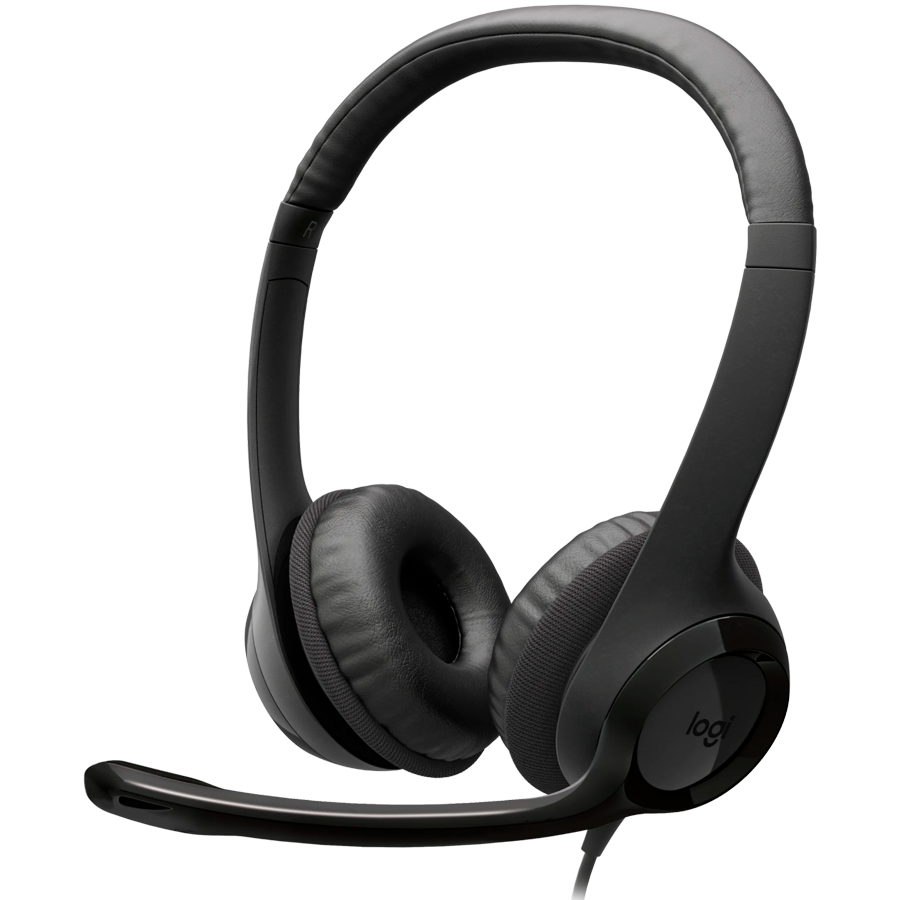 LOGITECH HEADSET-H390 USB-C Computer Headset-MIDNIGHT BLACK-USB-N/A-EMEA28i-935-USB-C