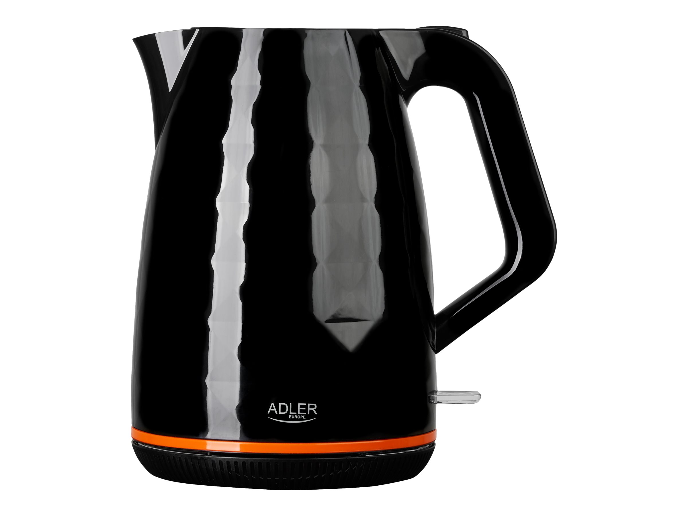 Adler - Kettle - AD 1277 - Standard - 2200 W - 1.7 L - Plastic - 360° rotational base - Black