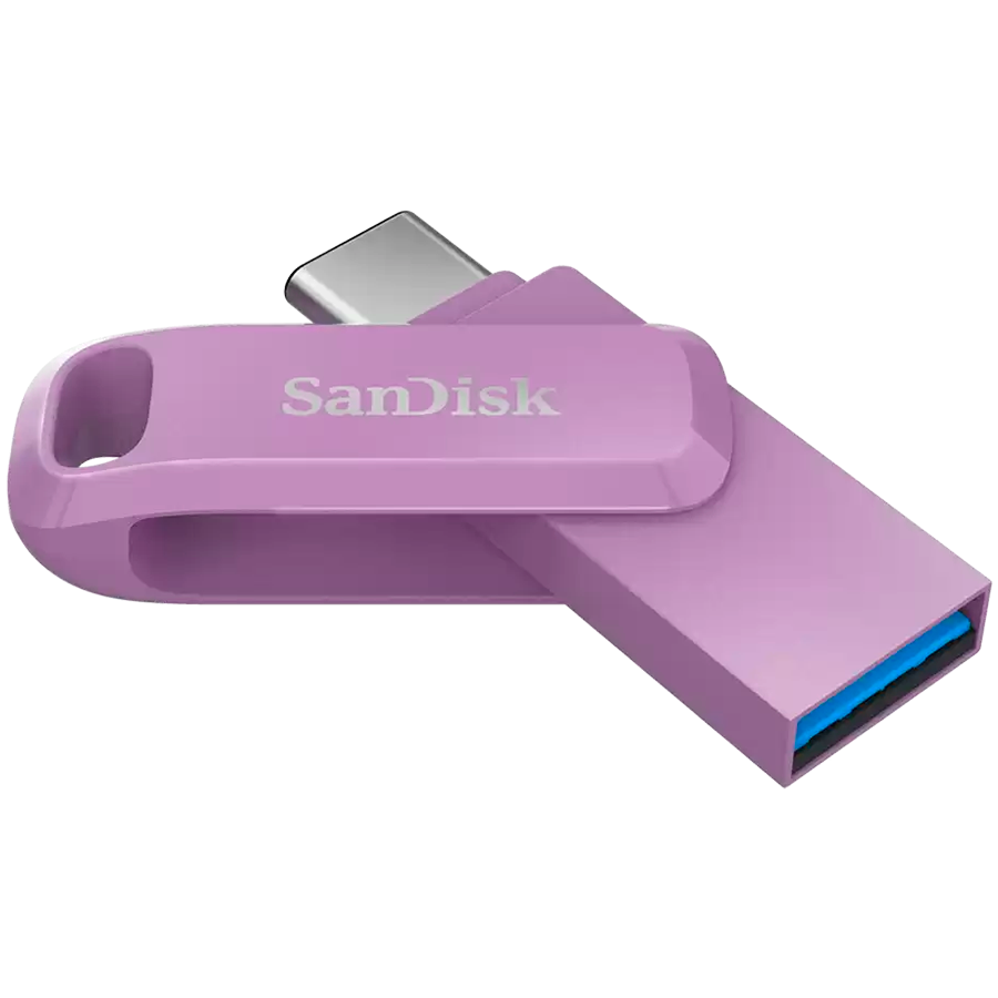 SANDISK Ultra Dual Drive Go USB Type- C, Lavender, Global, 400MB/s 256GB