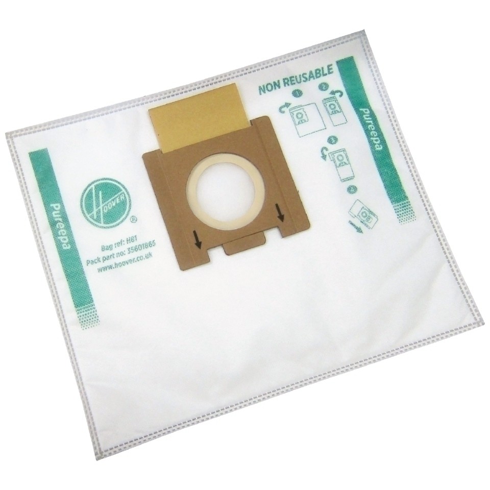 Hoover - Pure Epa microfiber Vacuum cleaner bags - H81, - White