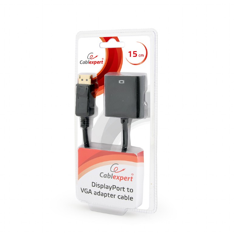 Cablexpert DisplayPort to VGA adapter cable, Black - Cablexpert