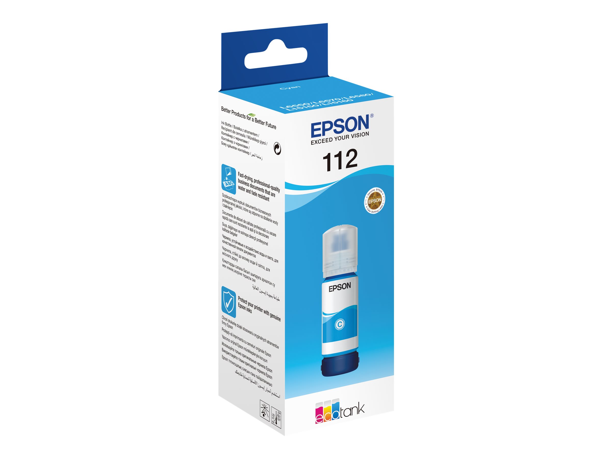 Epson 112 EcoTank Pigment - C13T06C24A - Ink Bottle - Cyan