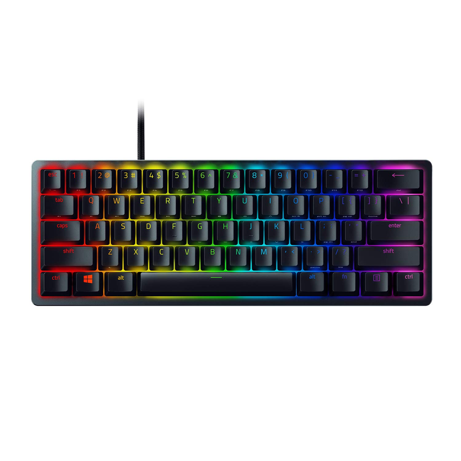 Razer - Huntsman Mini - Gaming keyboard - Wired - RGB LED light - US - Linear Optical RED