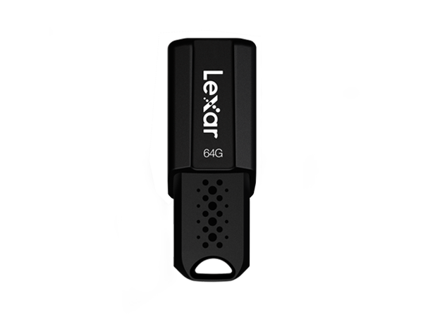 Lexar - Flash drive - JumpDrive S80 - 64 GB - USB 3.1 - Black