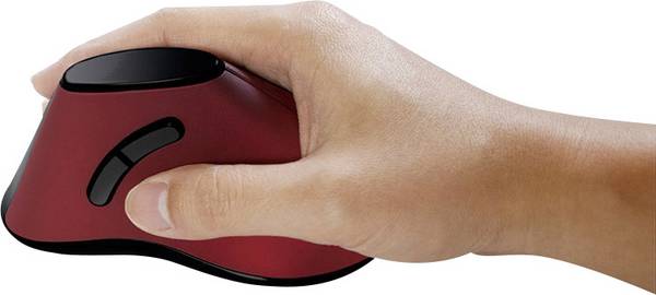Logilink - Ergonomic Vertical Mouse - ID0159 - Wireless - Optical - Red
