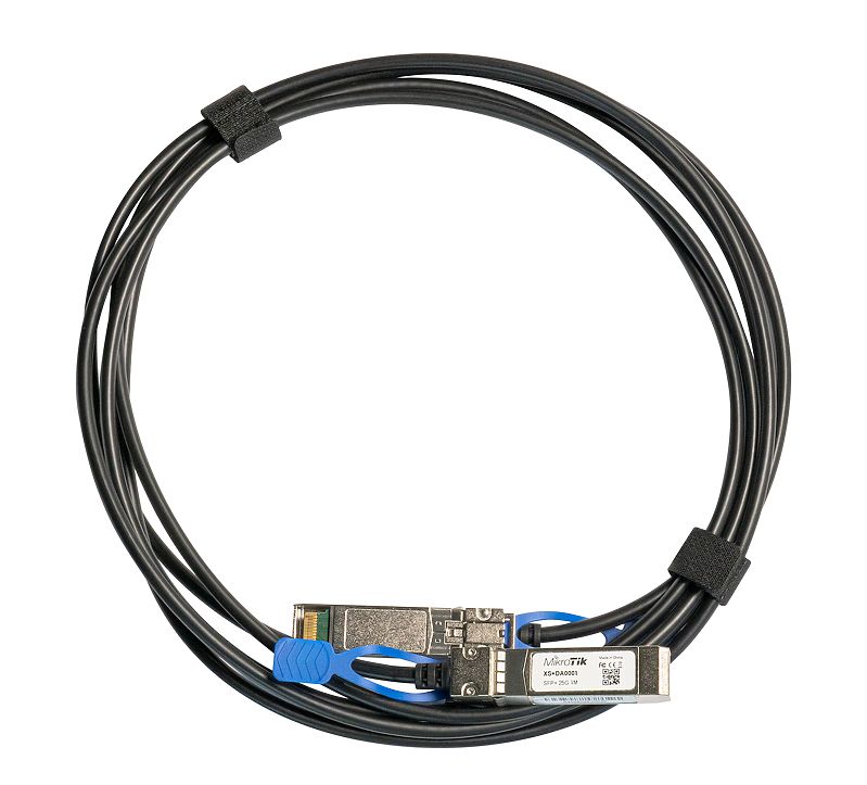 MikroTik - 25GBase Direct Attach Cable - XS+DA0001 - SFP/SFP+/SFP28 - Maximum transfer distance 1 m