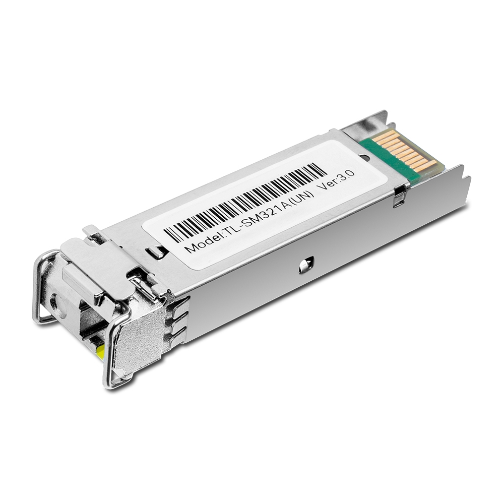 TP-LINK - 1000 Base-BX WDM Bi-Directional SFP Module - TL-SM321A-2 - 9/125 μm SMF (Single-Mode Fiber) - 9/125 μm SMF (Single-Mode Fiber)