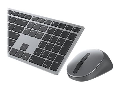 Dell - Premier Multi-Device Keyboard and Mouse - KM7321W - Keyboard and Mouse Set - Wireless - Batteries included - Wireless connection - EE - Titan grey