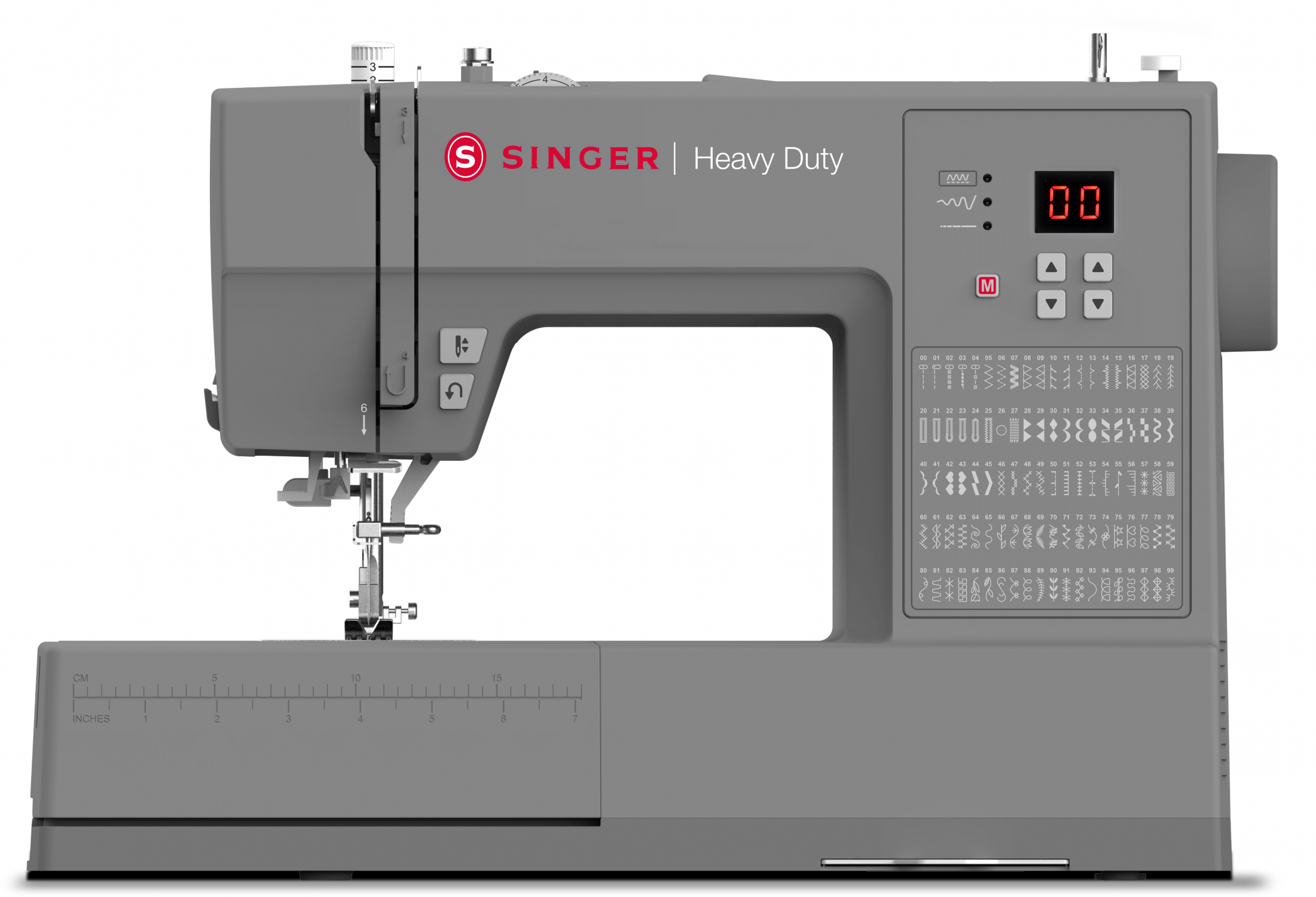 Singer - Sewing Machine - HD6605C Heavy Duty - Number of stitches 100 - Number of buttonholes 6 - Grey