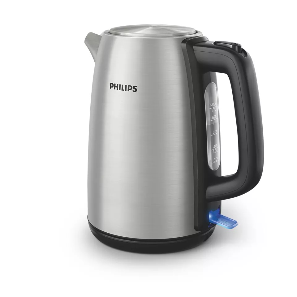Philips - Kettle - HD9351/90 - Electric - 2200 W - 1.7 L - Stainless steel - 360° rotational base - Stainless steel