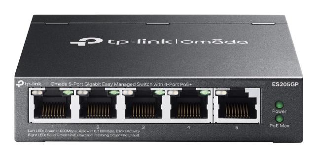 Switch|TP-LINK|OMADA|TP-LINK OMADA ES205GP|PoE ports 4|ES205GP